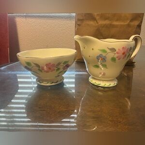 Foley China Floral Cream and Sugar Set